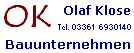 Bauunternehmen, Weiterleitung auf Website noch nicht installiert