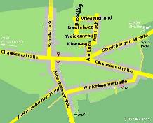 Klick vergrößert: Straßenplan der Gemeinde Langewahl, Stand 2002/03