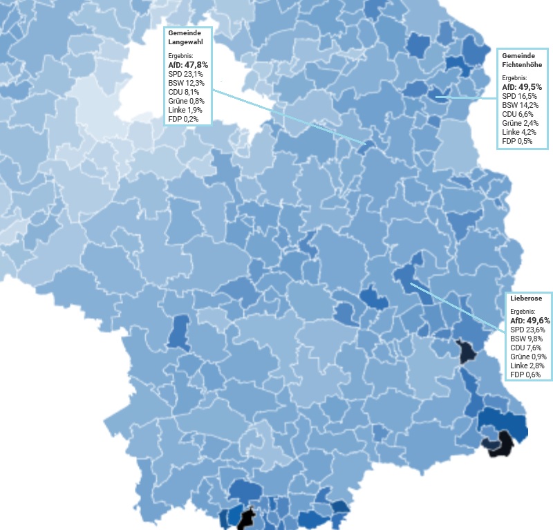 Screenshot Landeswahlseite