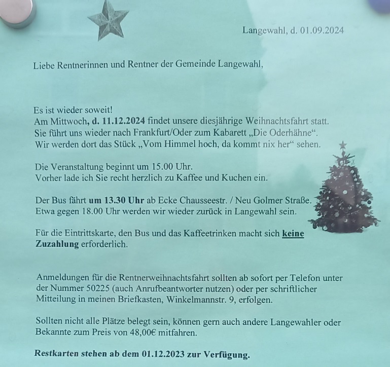 Scan der Einladung